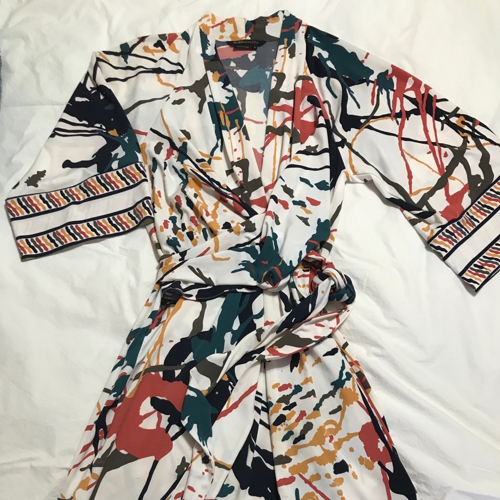 BCBG MaxAzria Vintage Wrap Dress MED